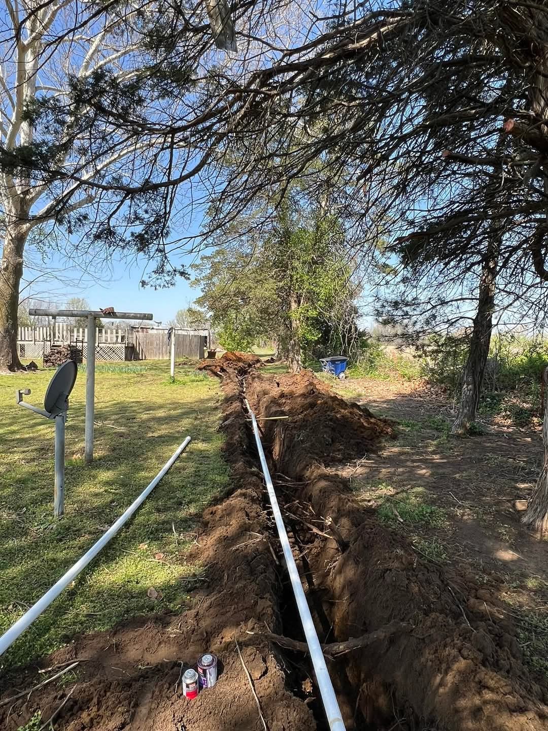 Trenching pipe
